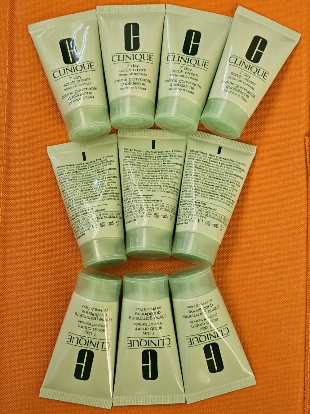 10X Clinique 7 Day Scrub Cream Rinse-Off Formula 1oz/30ml NEW